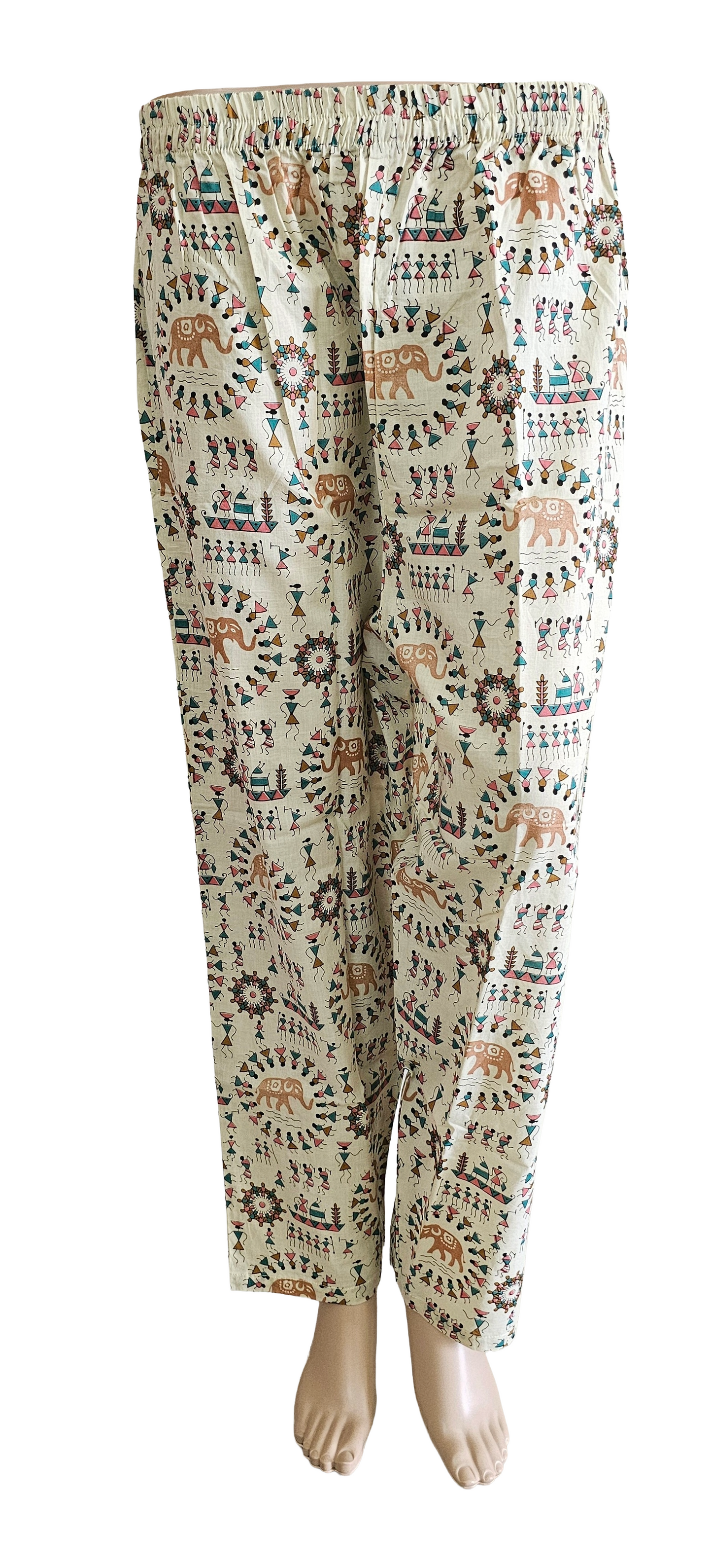 Women Sleeveless Co-Ord kurti with pant(Sleeves inside) | Warli art