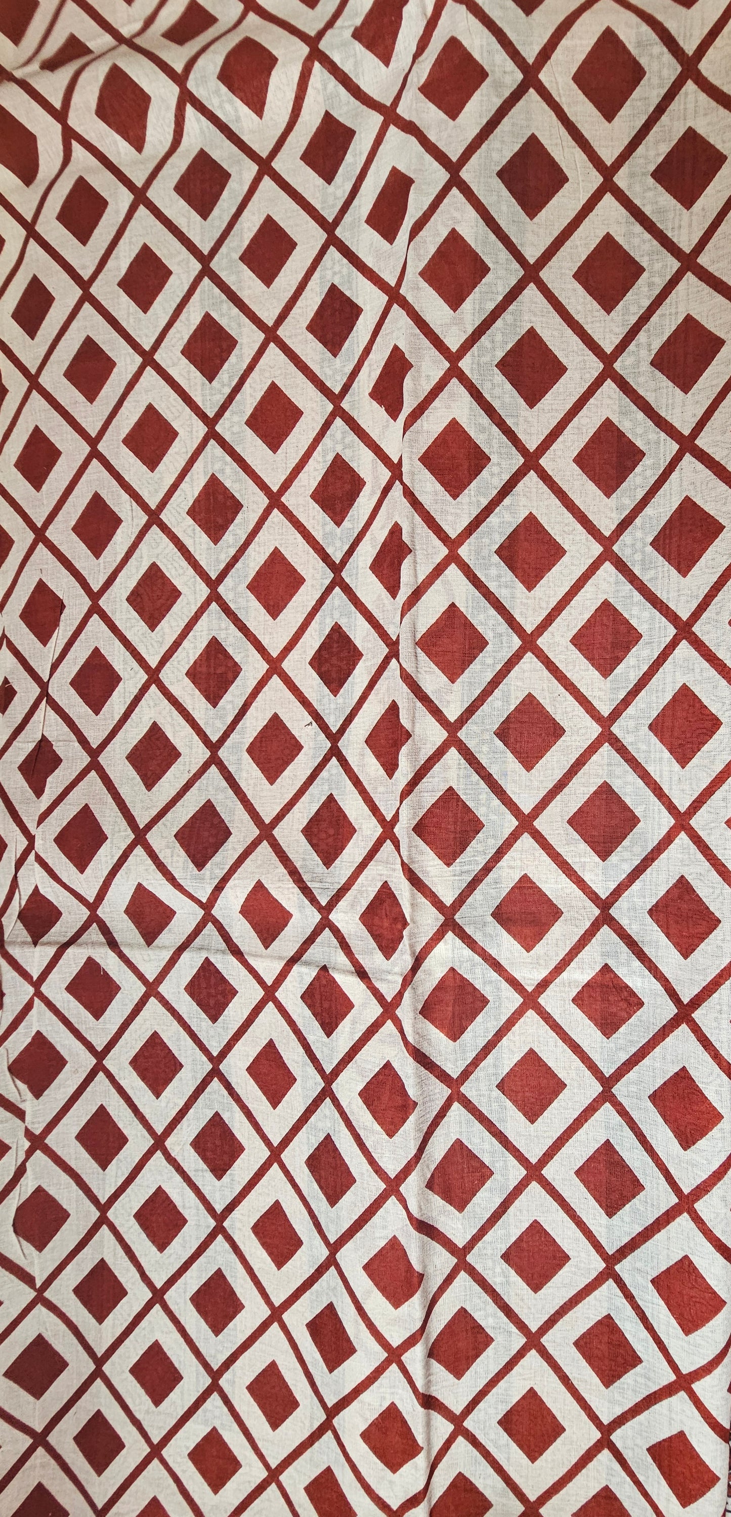Mul Mul Cotton Saree | Tree bhutta in brick 1