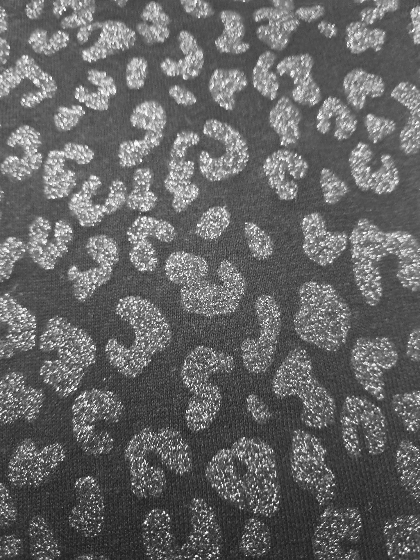 Girls Pants | Jeggings | Black glittery Leopard print