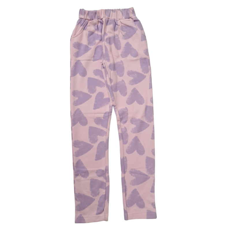 Girls Pants | Jeggings | Purple heart pink