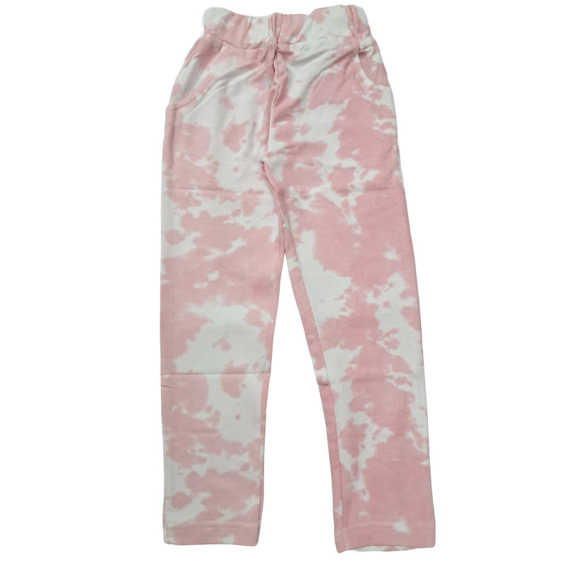 Girls Pants | Jeggings | Pink white tie and dye