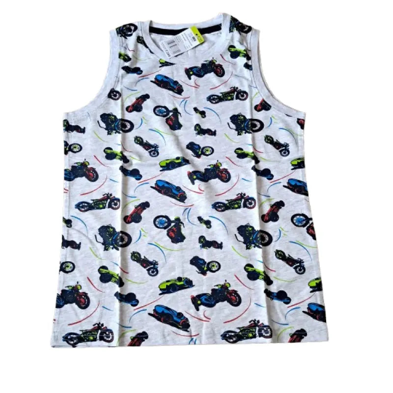 Sleeveless T-Shirt | Bike print