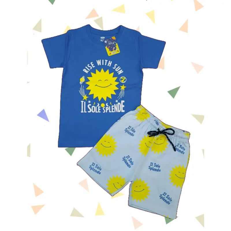 T-shirt with Shorts sets| BSET | Rise with sun