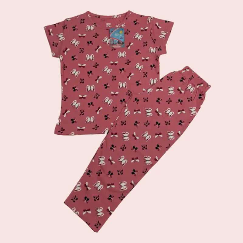 Girls Pant Set | Butterfly