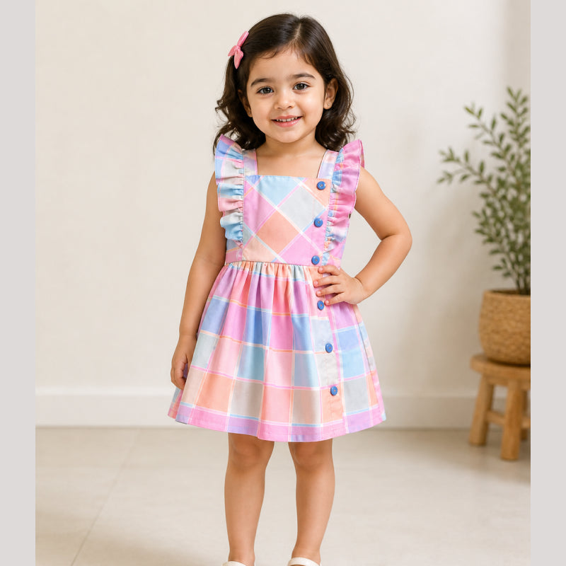 Premium Frocks | Multicolor frock |1056
