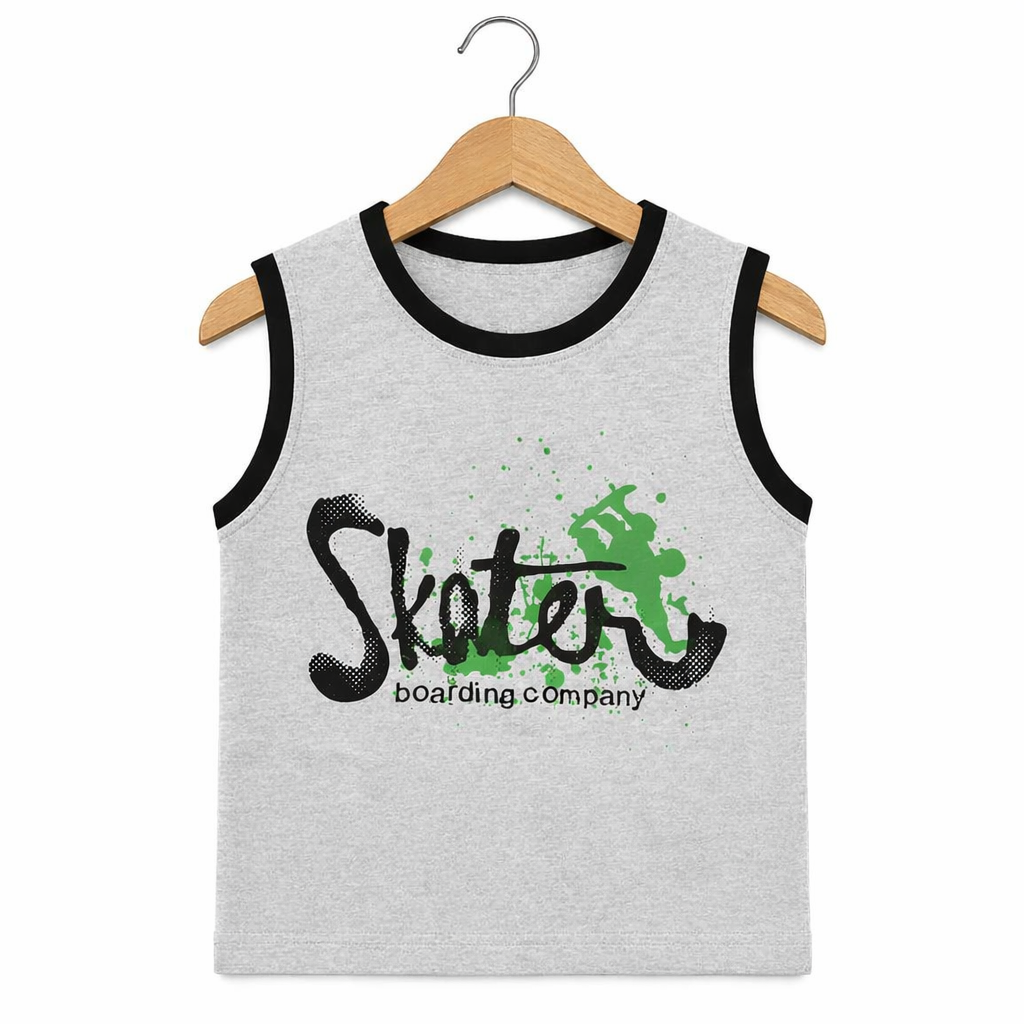 Sleeveless T-Shirt | SLT | Grey Skater