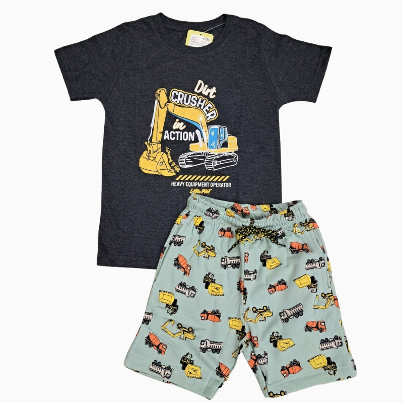 T-shirt with Shorts sets| BSET | Dirt Crusher