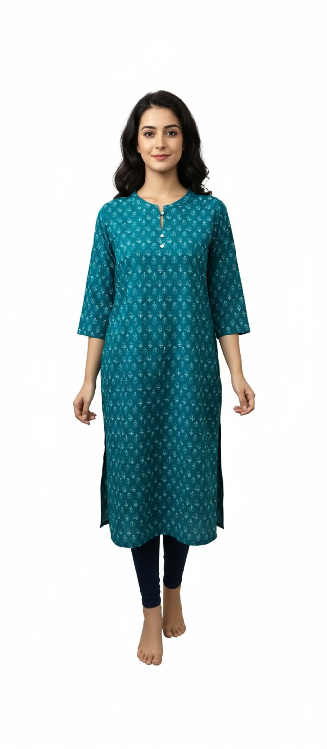 Women Kurti | Chinese collar Flower print | Only kurti
