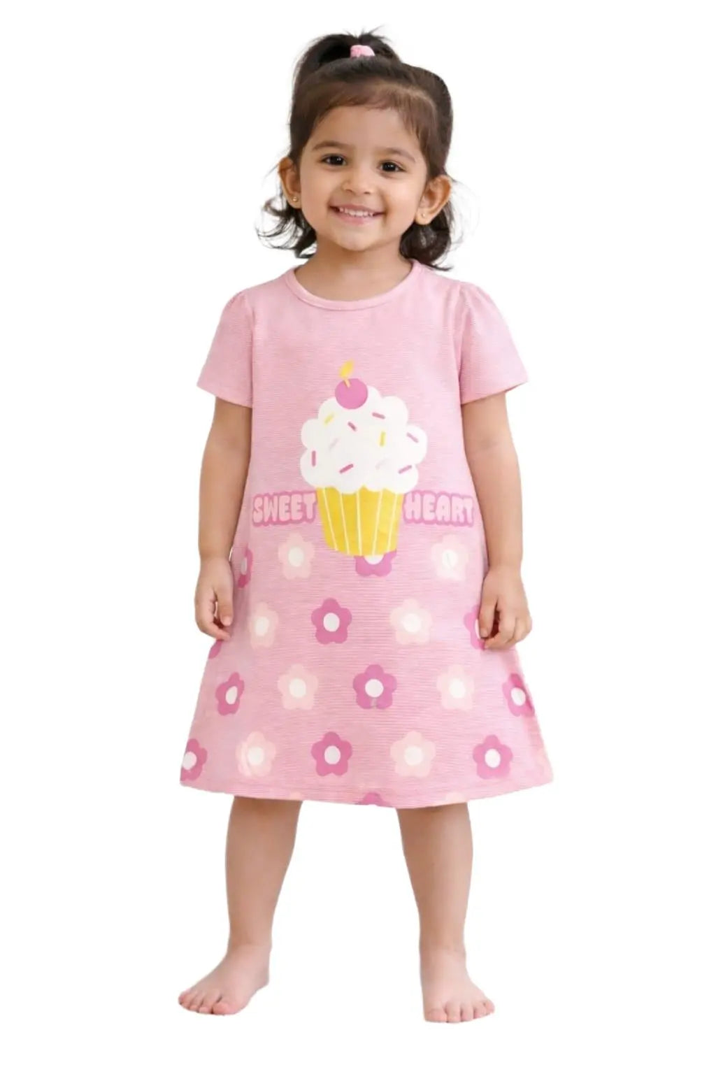 Cotton A Line Frocks | Sweet heart