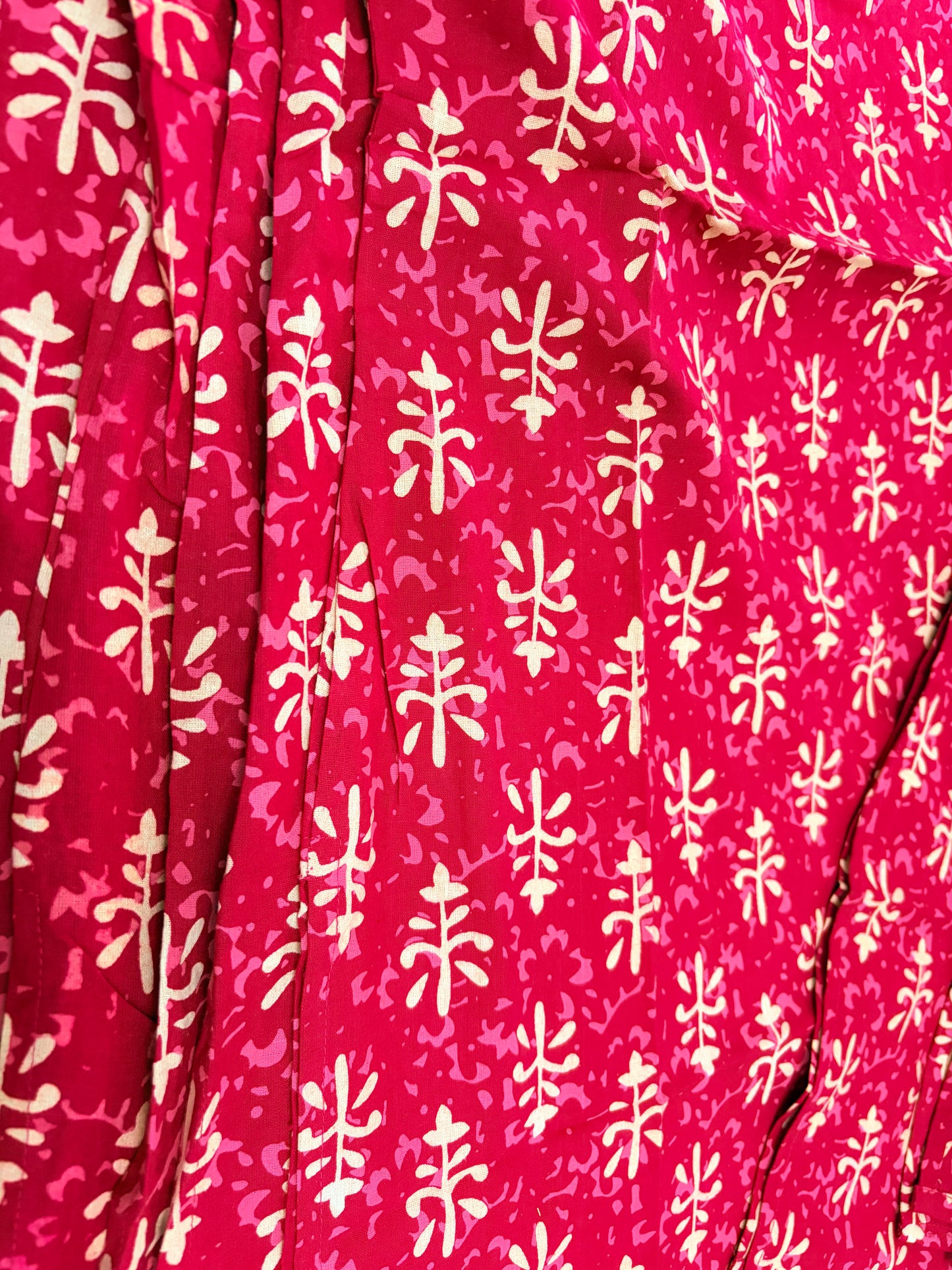 Women's Cotton Short Kurti | Tomato red printed short top