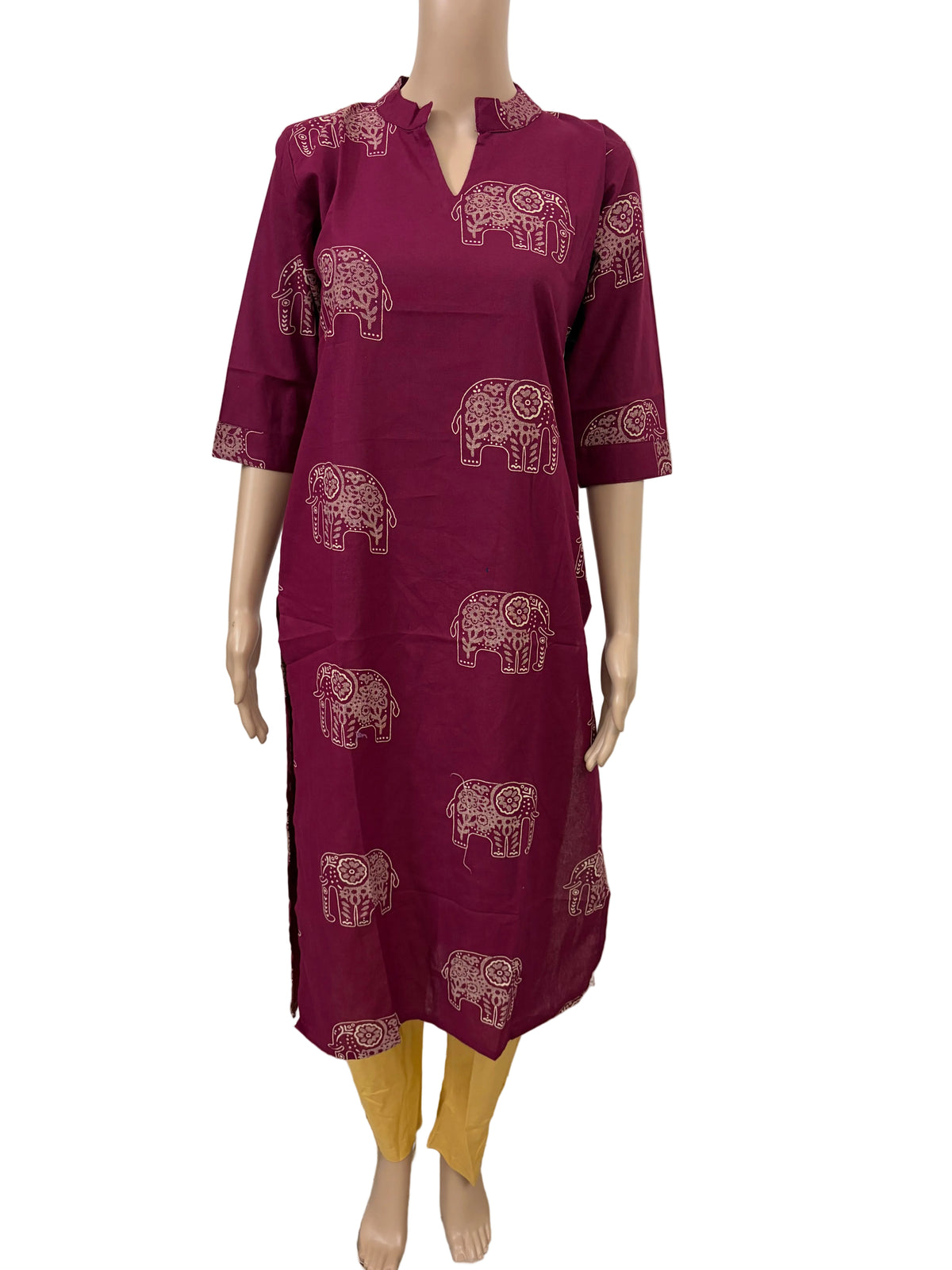 Women Kurti | Majitha with elephant motif| Only Kurti