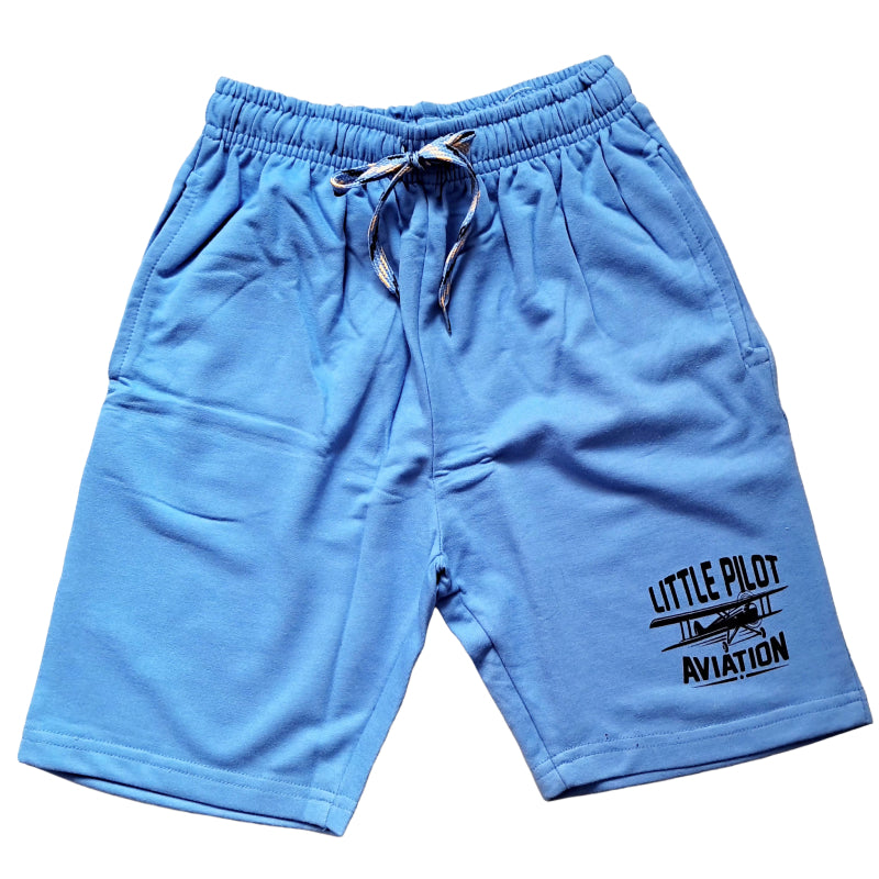 Boys Shorts | Blue little pilot aviation