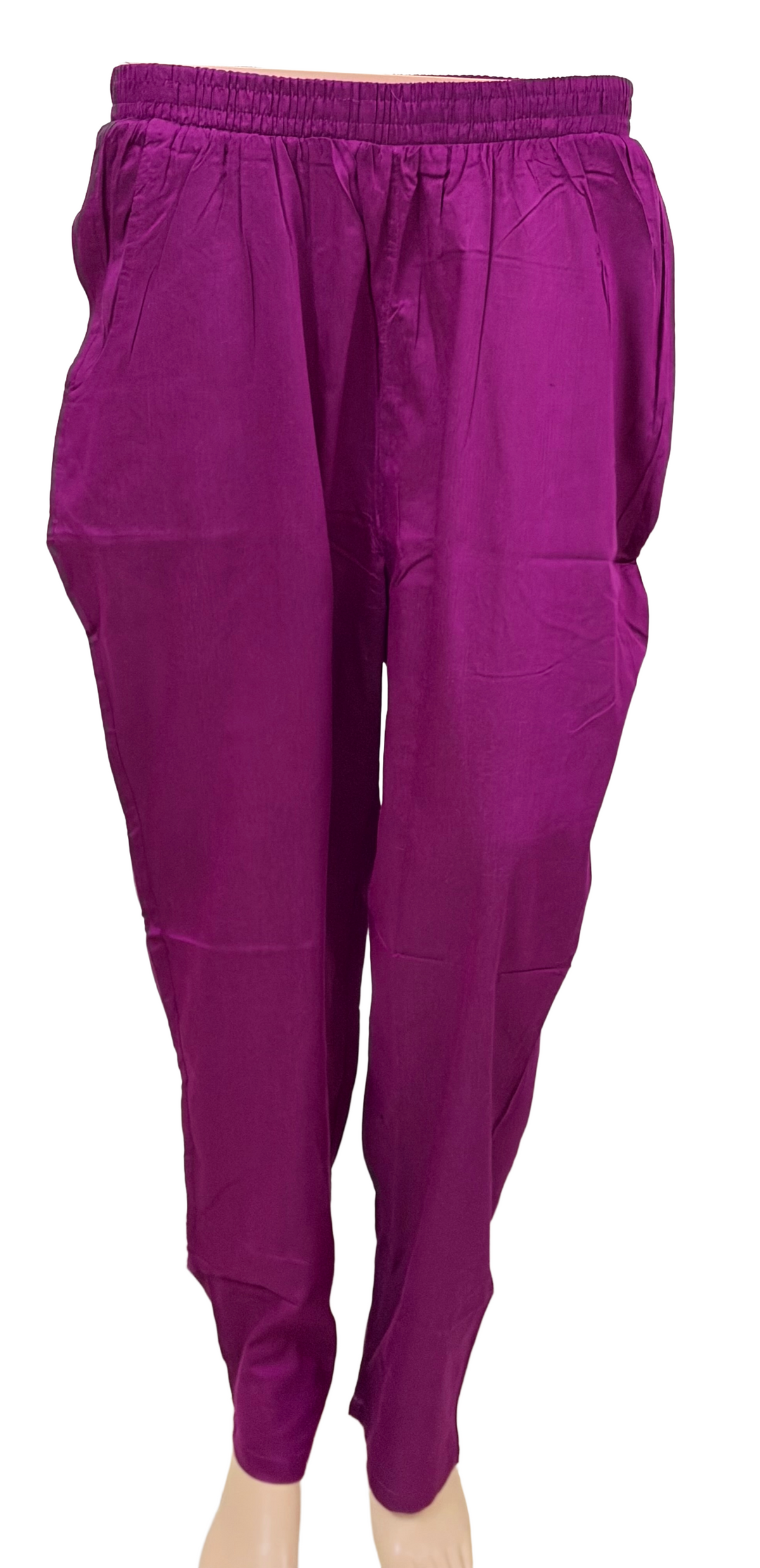 Women kurti with pant and dupatta | Straight cut Green with Majenta(Neck pattern 3) l silkcotton