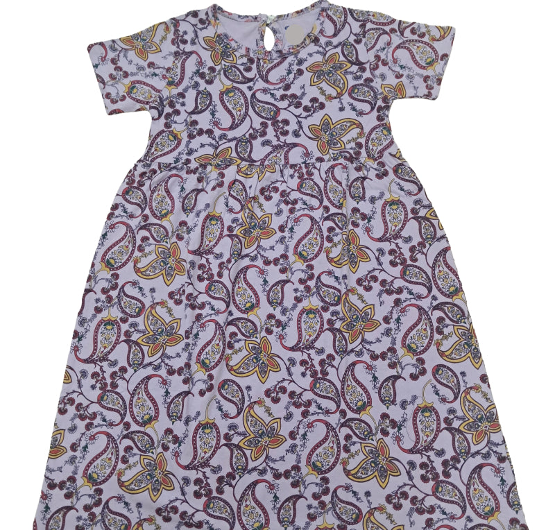 Cotton Frocks | Mango leaf design
