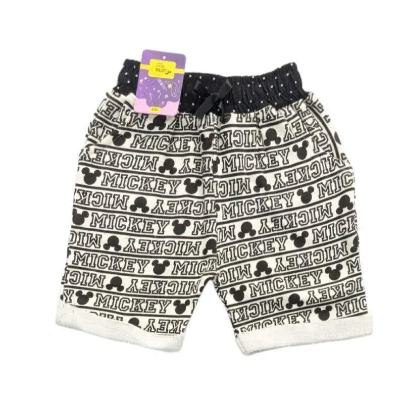 Girls Shorts | Mickey words print