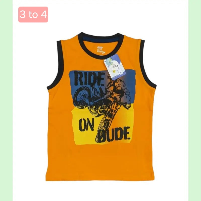 Sleeveless T-Shirt | Ride on