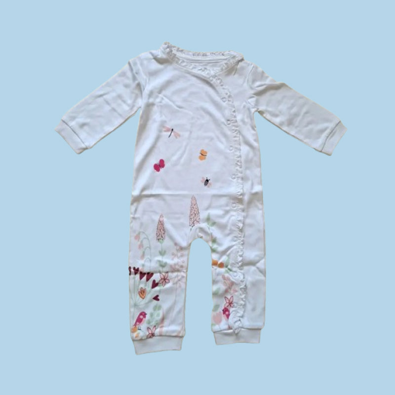 Baby Romper | White with insects