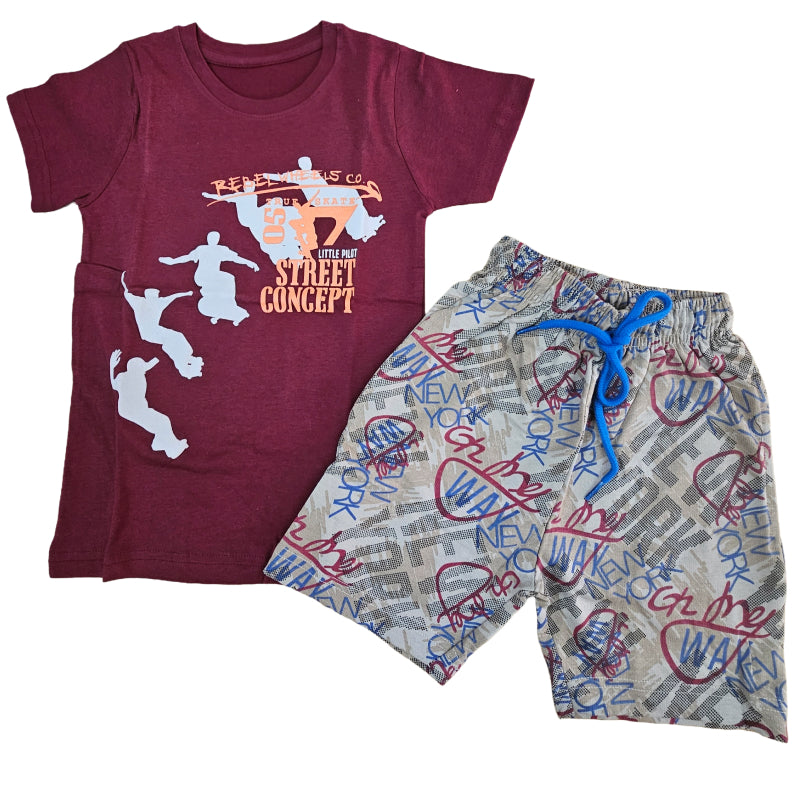 T-shirt with Shorts sets| BSET |Street concept