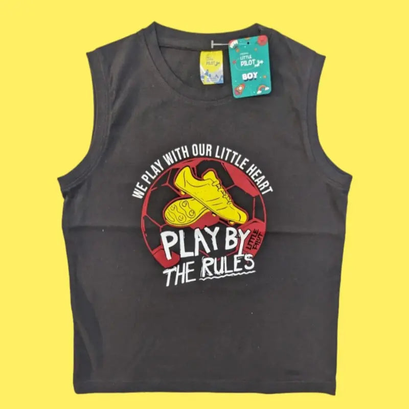 Sleeveless T-Shirt | We play with our little Heart