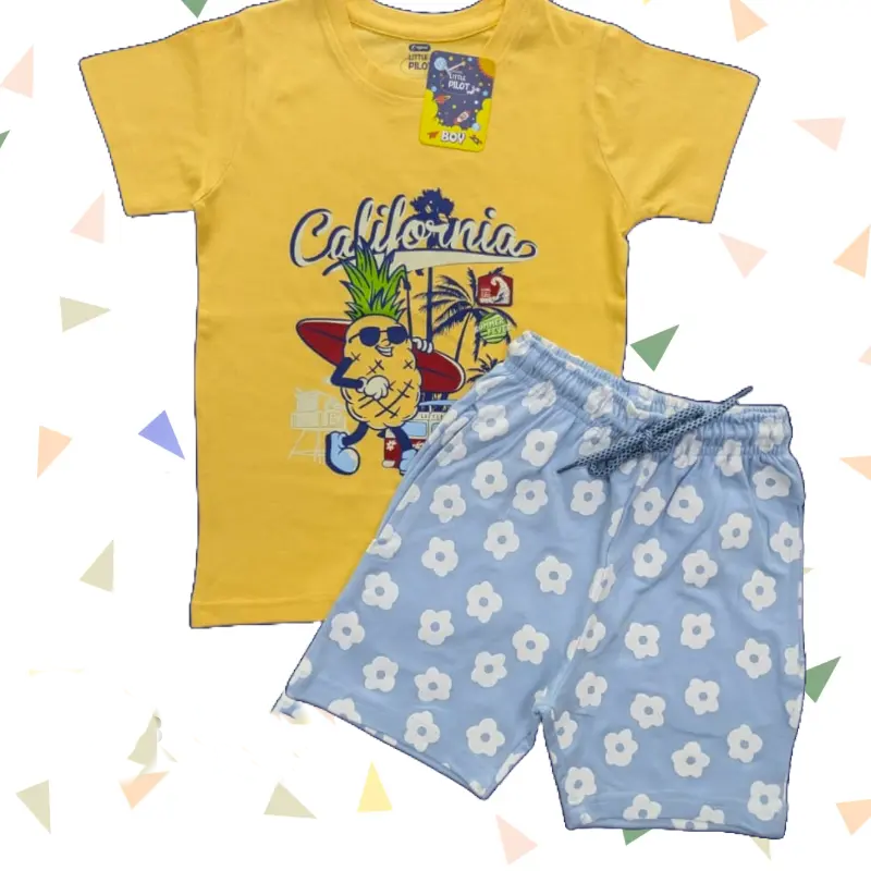 T-shirt with Shorts sets| BSET | California print