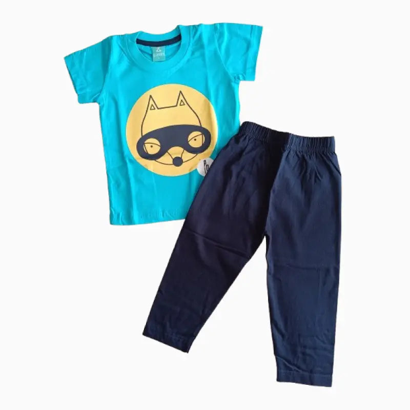 Kids full pant set| Blue Batman print