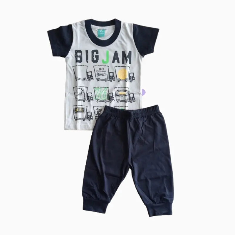 Kids Capri set| Dark Navy Big Jam