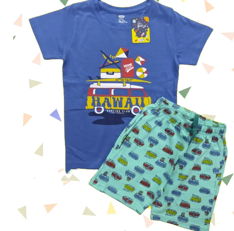 T-shirt with Shorts sets| BSET | Hawai print