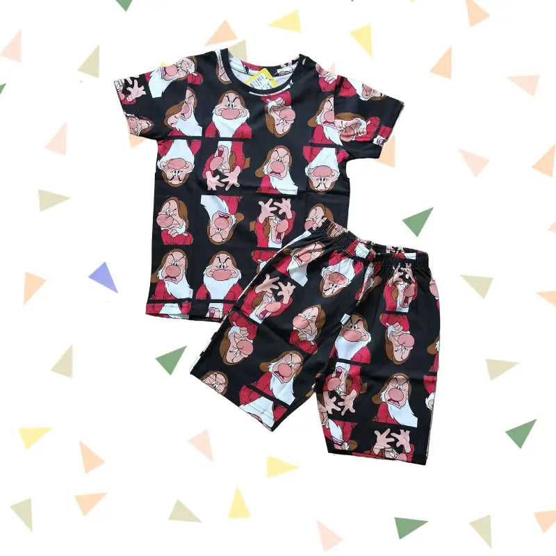 T-shirt with shorts | Co-ord Sets| Cartoon print