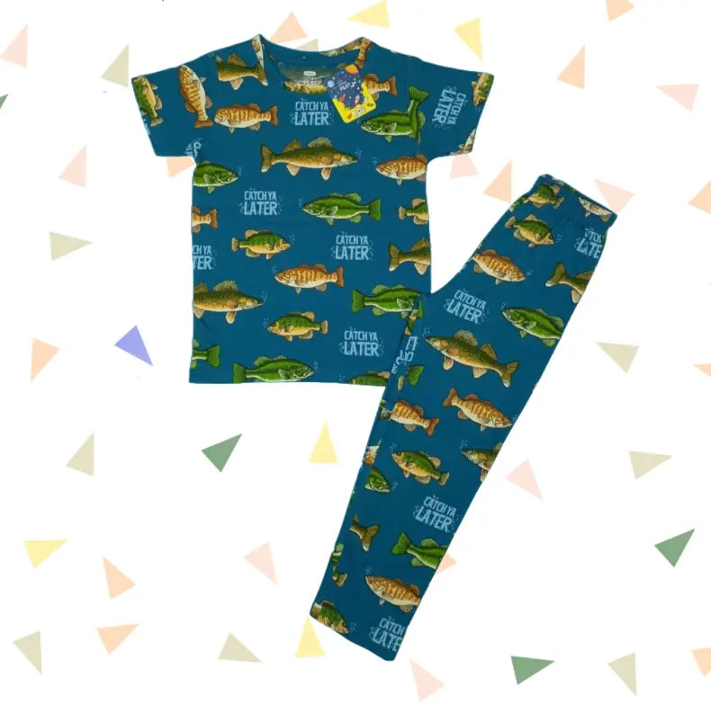 Boy Pant Set | Catch later ya fish