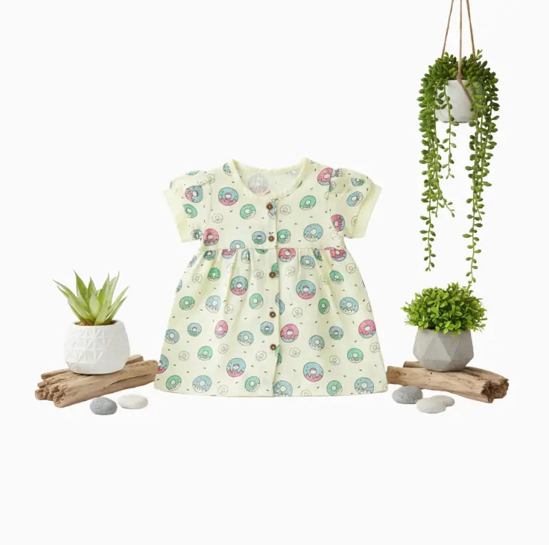 Muslin Frocks | Doughnut print