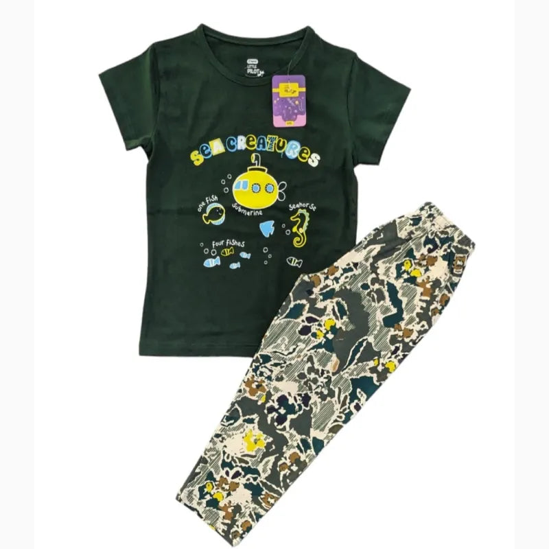 Girls Pant Set | Sea creatures