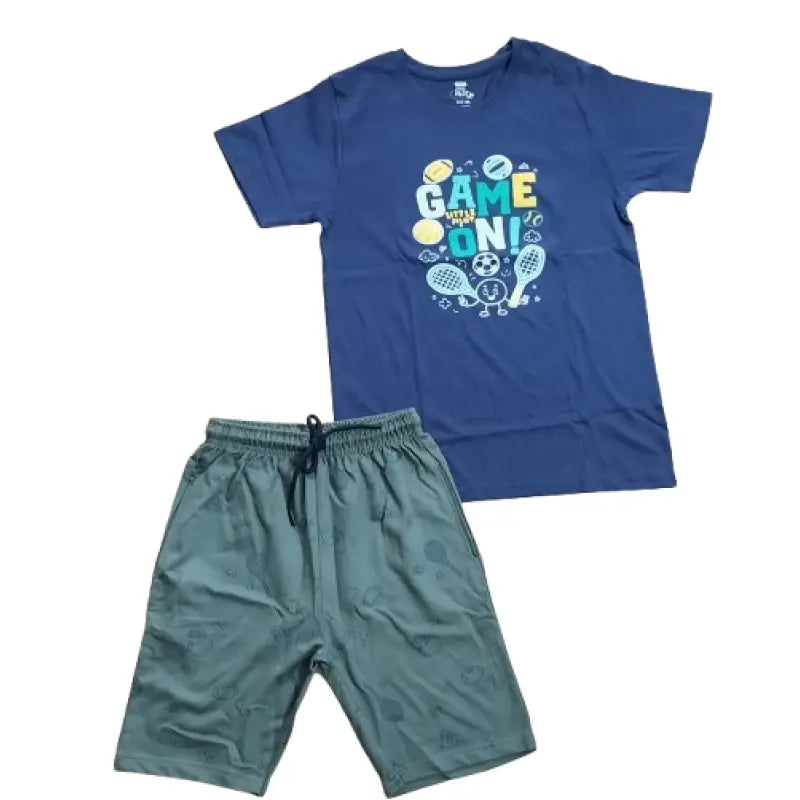 T-shirt with Shorts sets| BSET | Game on print