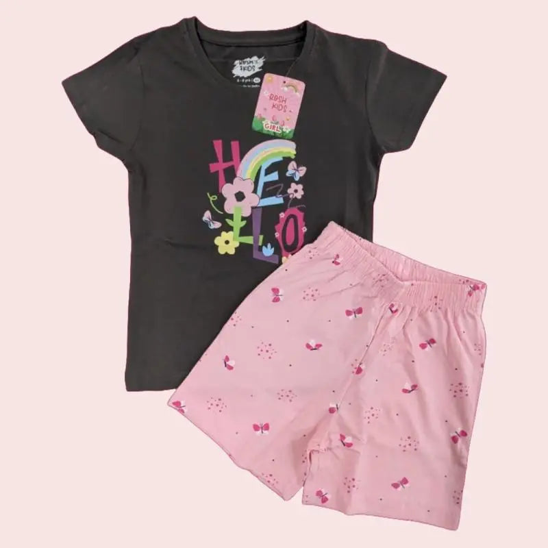 Girls Shorts Set | Hello Rainbow