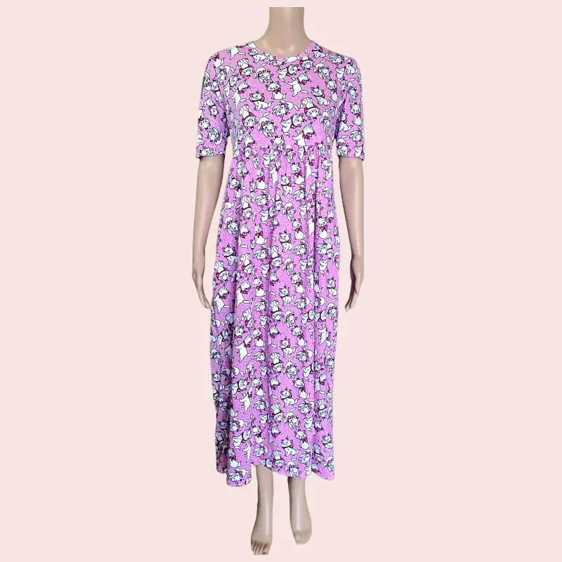 Maxi Frock | Cute kitty print