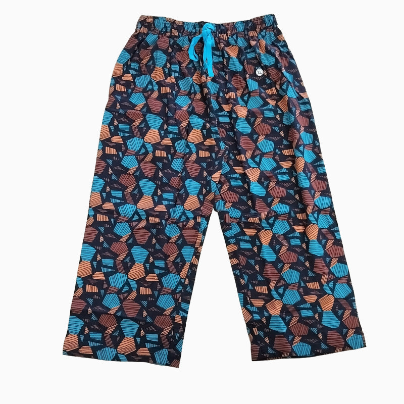 Women Capri Pant | Multicolor shapes print | CAPRIS