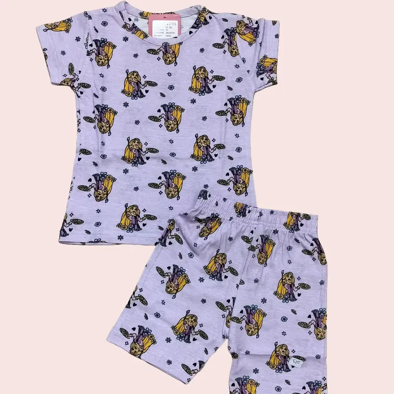 Girls Shorts Set | Painting girl