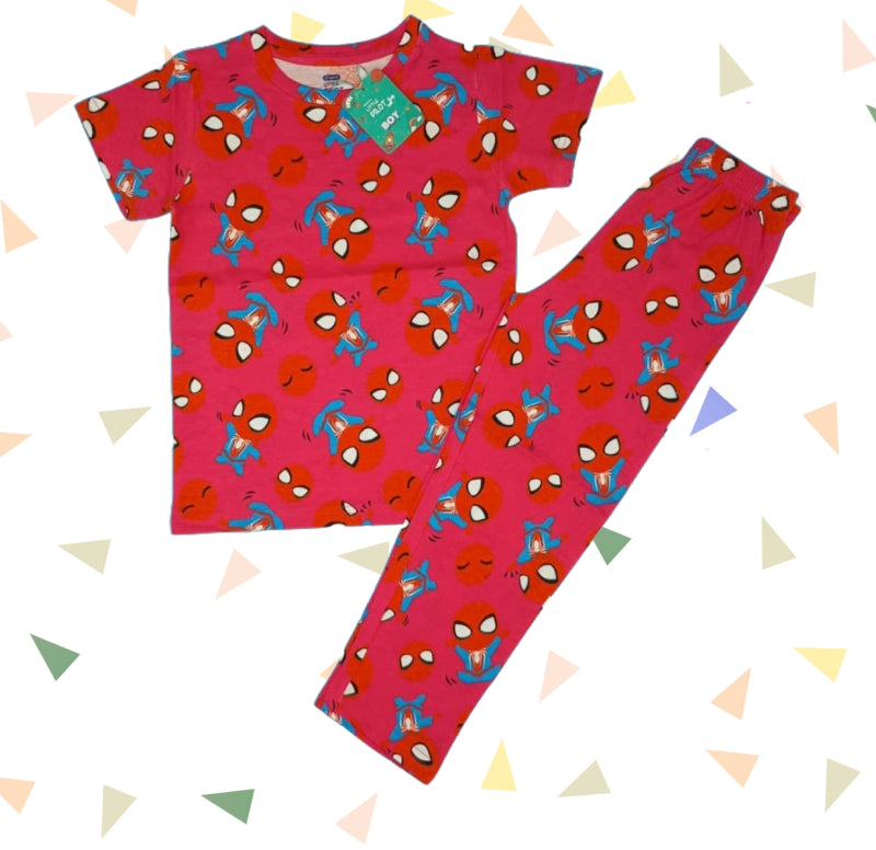 Boy Pant Set | Spiderman print