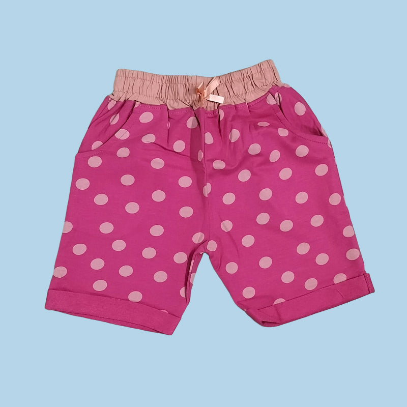 Girls Shorts | Skin polka in pink
