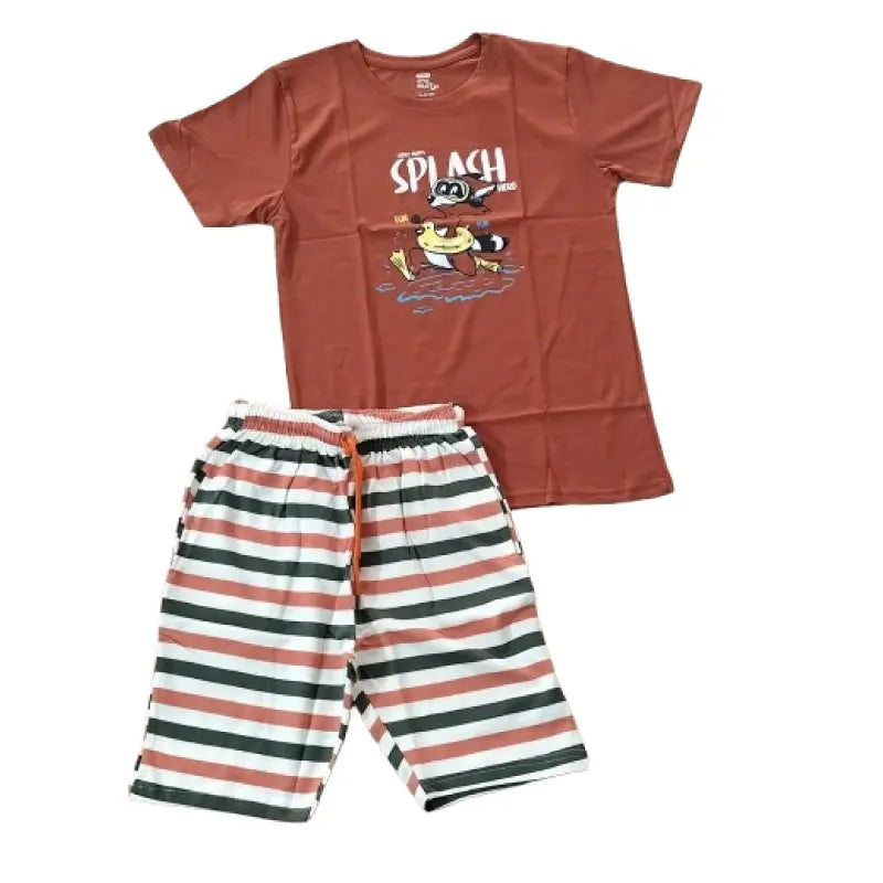 T-shirt with Shorts sets| BSET | Splash print