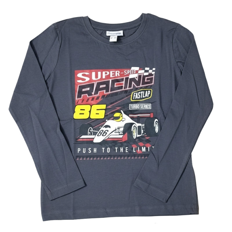 Boys Premium full sleeve T- shirt | Super speed racing