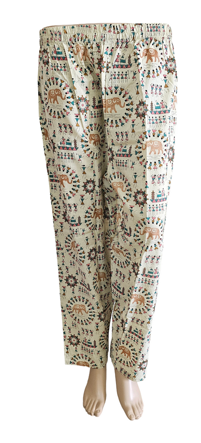 Women Sleeveless Co-Ord kurti with pant(Sleeves inside) | Warli art