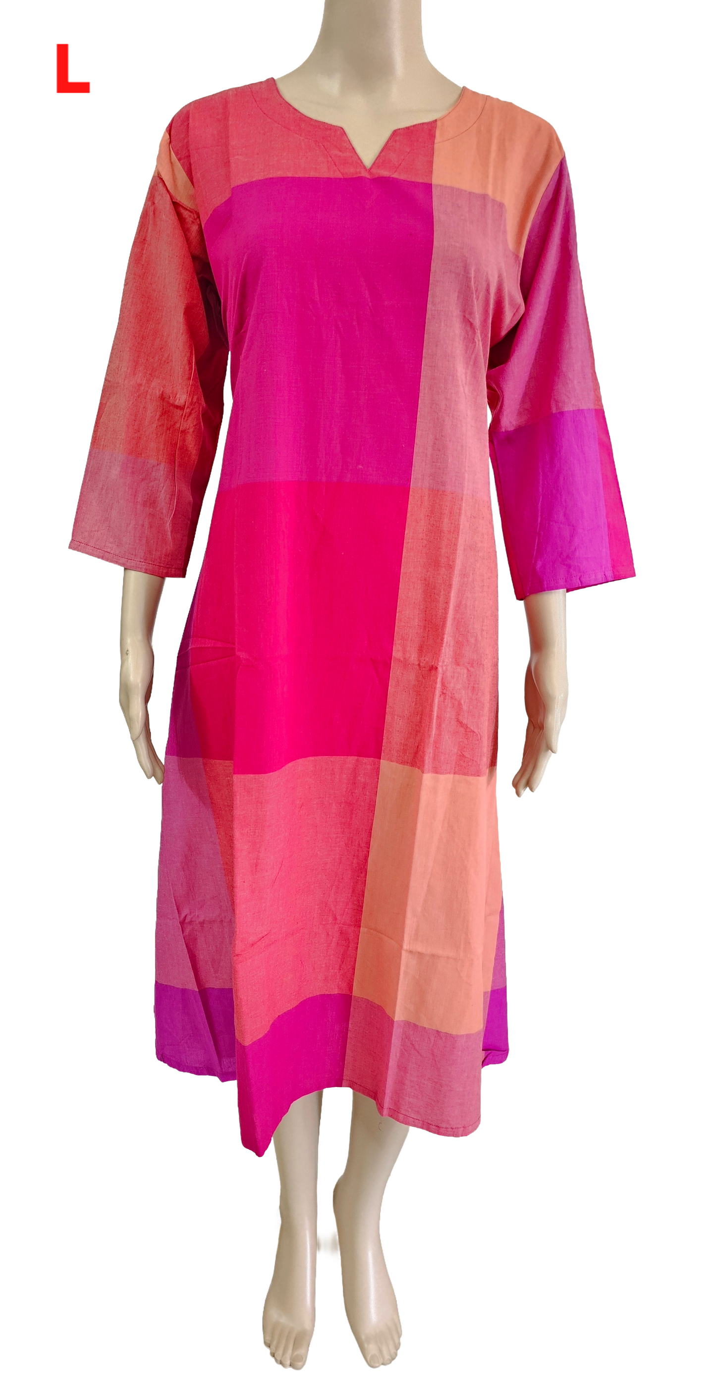 Women Kurti Top | Aline cut Big checks patterns | only kurti top | MADRASCHECKS