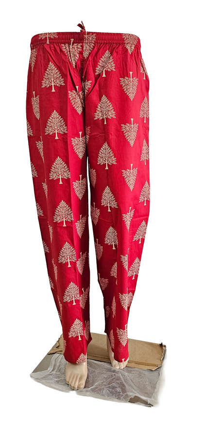 Premium shining flex cotton kurti palazzo co-ord set | Tree Print | B4018