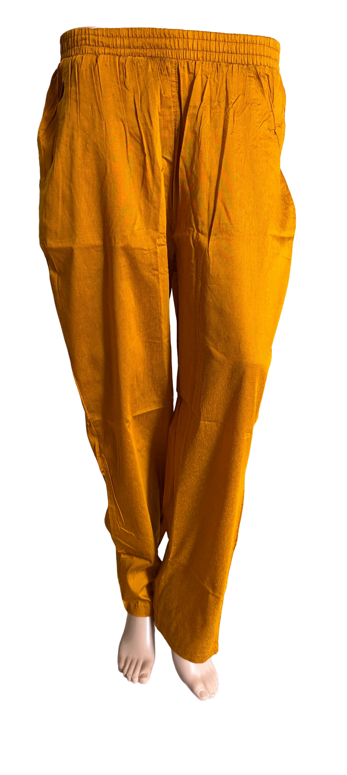 Women kurti with pant and dupatta | Straight cut Red with Mustard (Neck pattern 1) l silkcotton