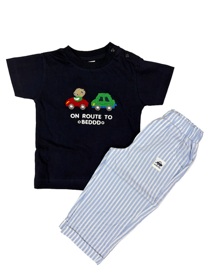 Kids full pant set | On Route to Navy