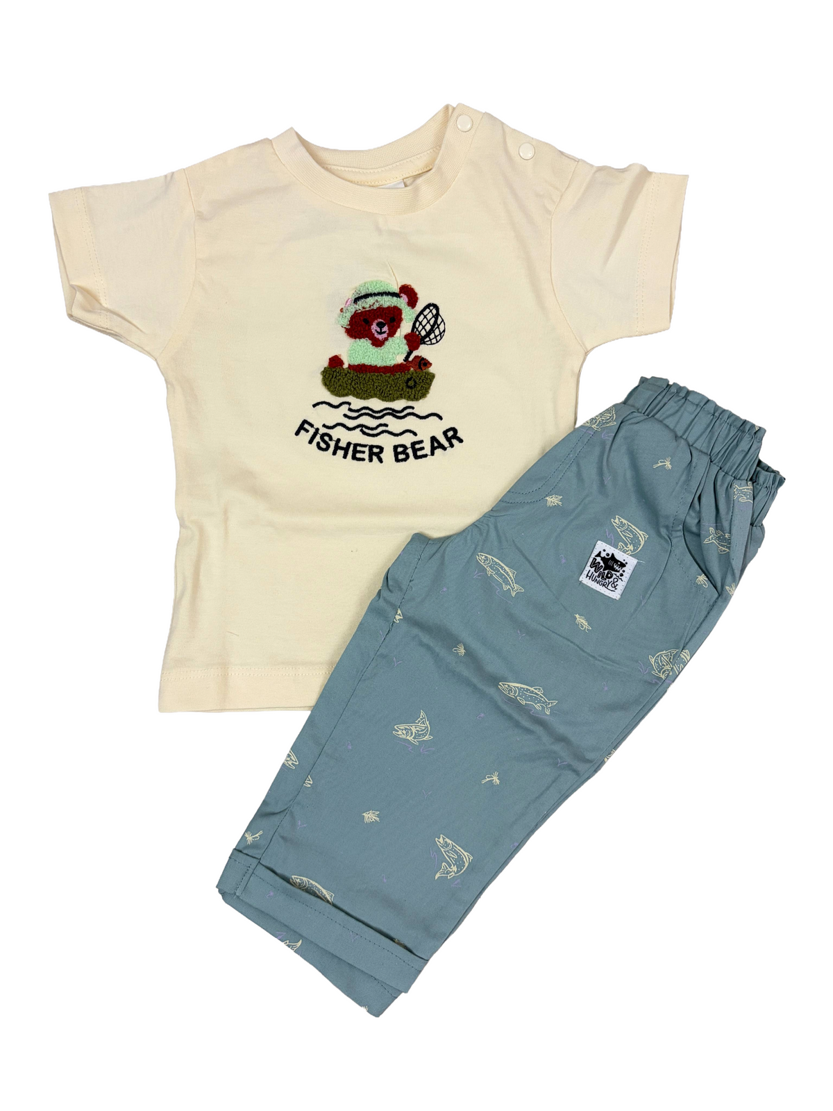 Kids full pant set | Fisher Bear