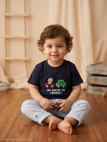 Kids full pant set | On Route to Navy