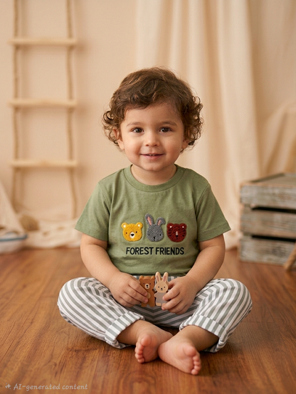 Kids full pant set | On Route to Navy