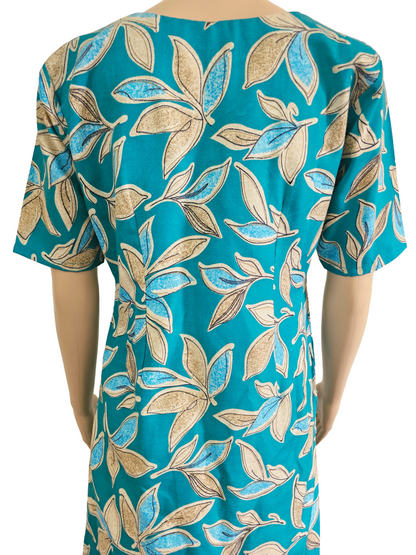 Women kurti with pant | Green Floral rayon kurti with Lining | CUSTOMSET