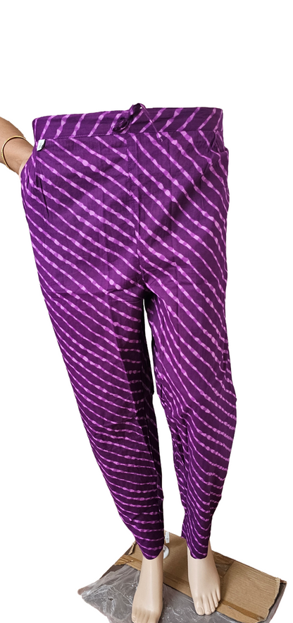Women kurti with pant and dupatta | Straight cut | Dark Purple like Jamun fruit flesh color l cottonlove